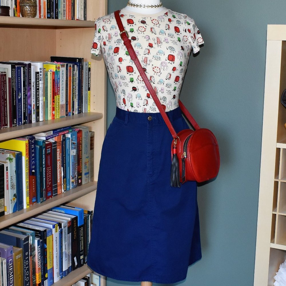 Vintage Gitano High Waist Knee Length Skirt